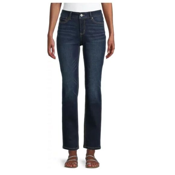Time and Tru - Womens mid rise straight stretch jeans - Picture 1 of 10